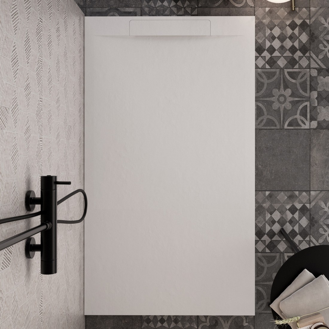 Piatto doccia marmoresina cemento k7 BIANCO Piatto doccia marmoresina cemento k7 BIANCO
