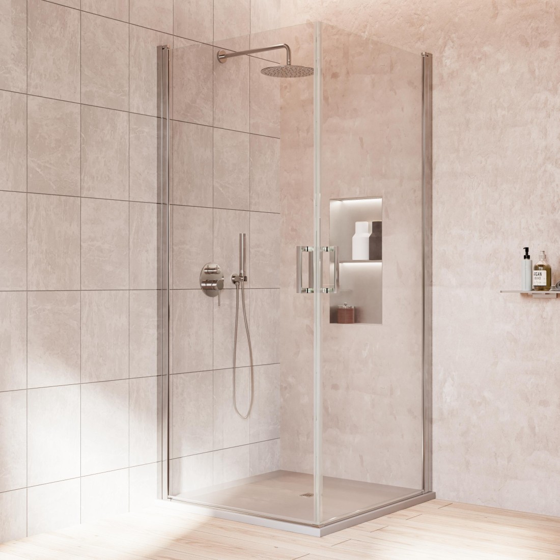 Box doccia Doppia Porta in angolo ANDALO DUO