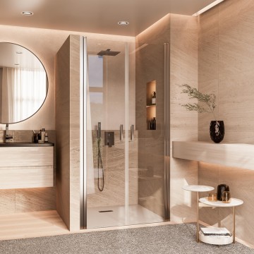 Porta doccia con apertura a Saloon Aria 2.0 Desalp