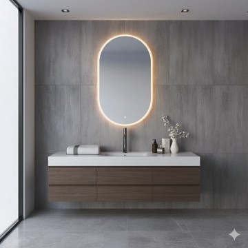 Specchio Ovale led Ambientale
