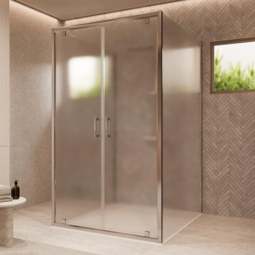 Box doccia con profili cromati 1 anta scorrevole