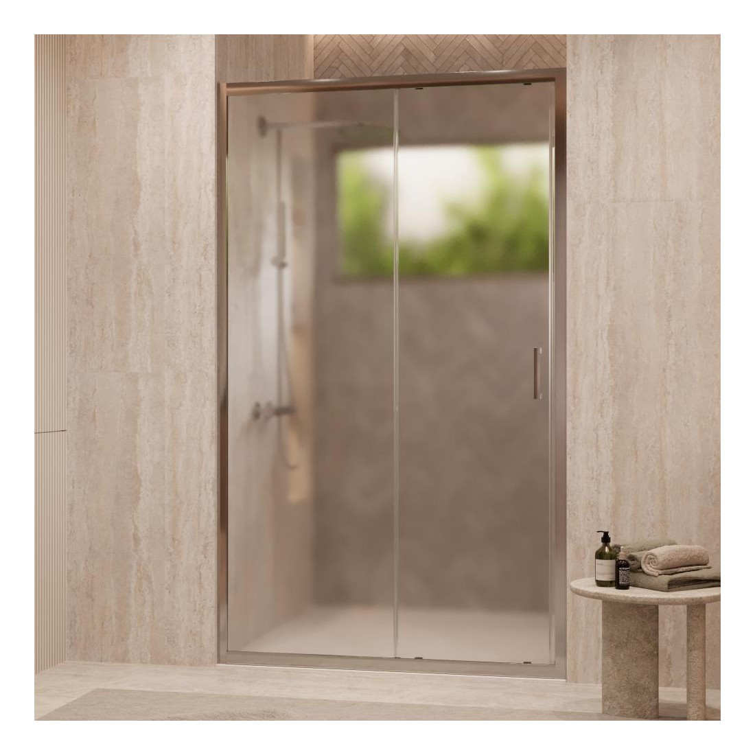 Porta doccia scorrevole Nube Opaca