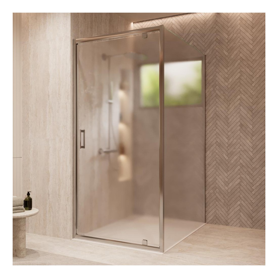 Box doccia Nube Duo Battente Opaca