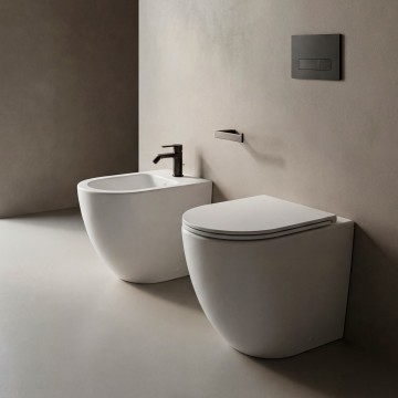 Sanitari filo muro bianco opaco senza brida NEW SAME